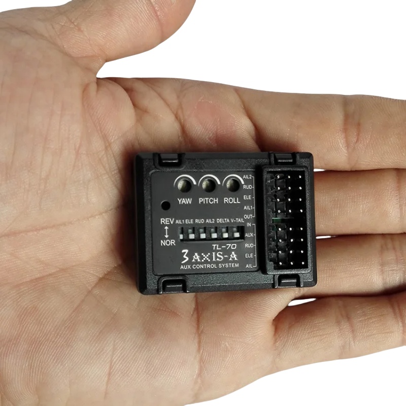 Drone Rc Control - 3軸ジャイロフライトコントローラーTL70オートバランススタビライザー、RC固定翼機、デルタ翼、Vテール、FPVドローン、ヘリコプター用