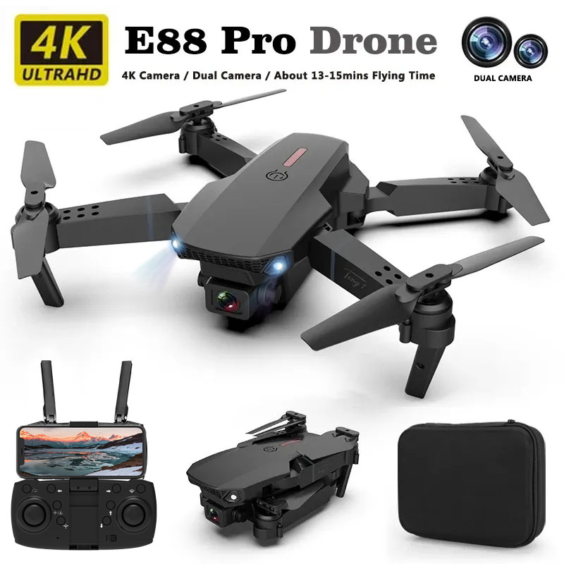 Drone E88Pro Rc 4K - E88pro ドローンプロフェッショナル Dron オプティカルフロー 4 k