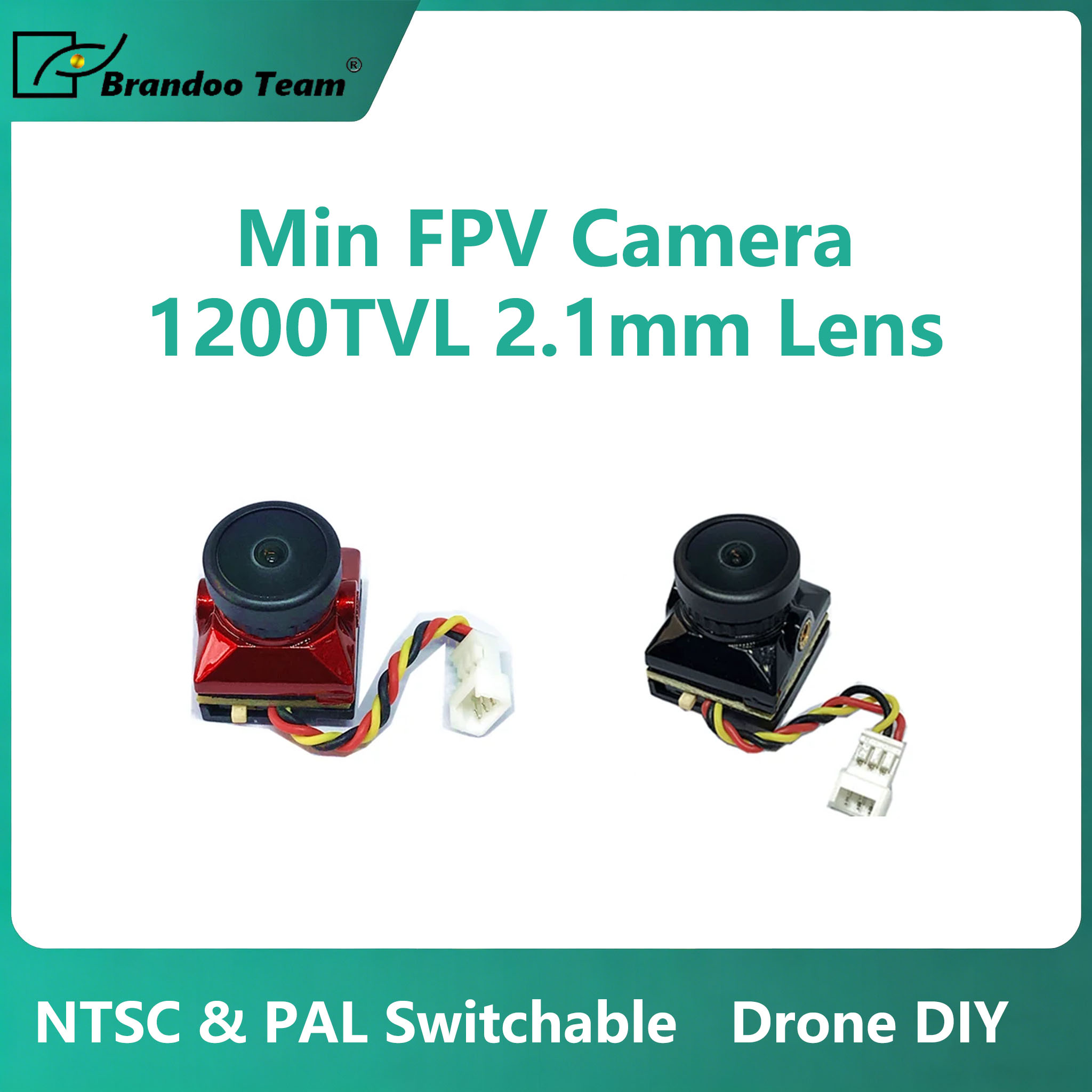 Drone Rc Team - ミニFPVカメラ 切替可能 NTSC & PAL 1200TVL