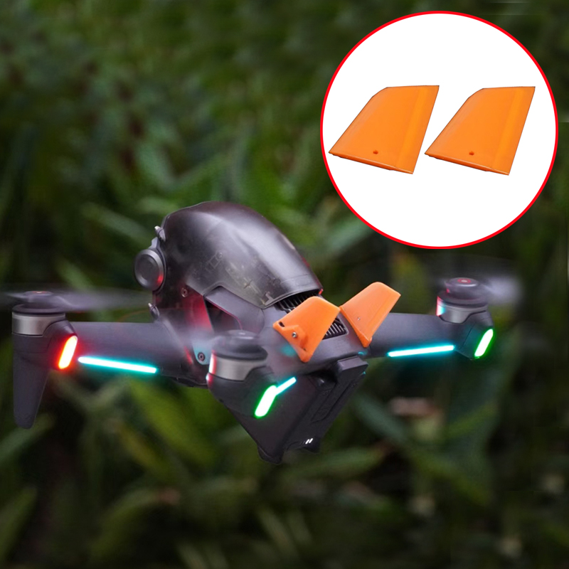 3D Printed Drone Part - 垂直尾翼空力飛行リア減速ドラッグ 3D プリントバランス尾翼修正アクセサリー DJI FPV RC