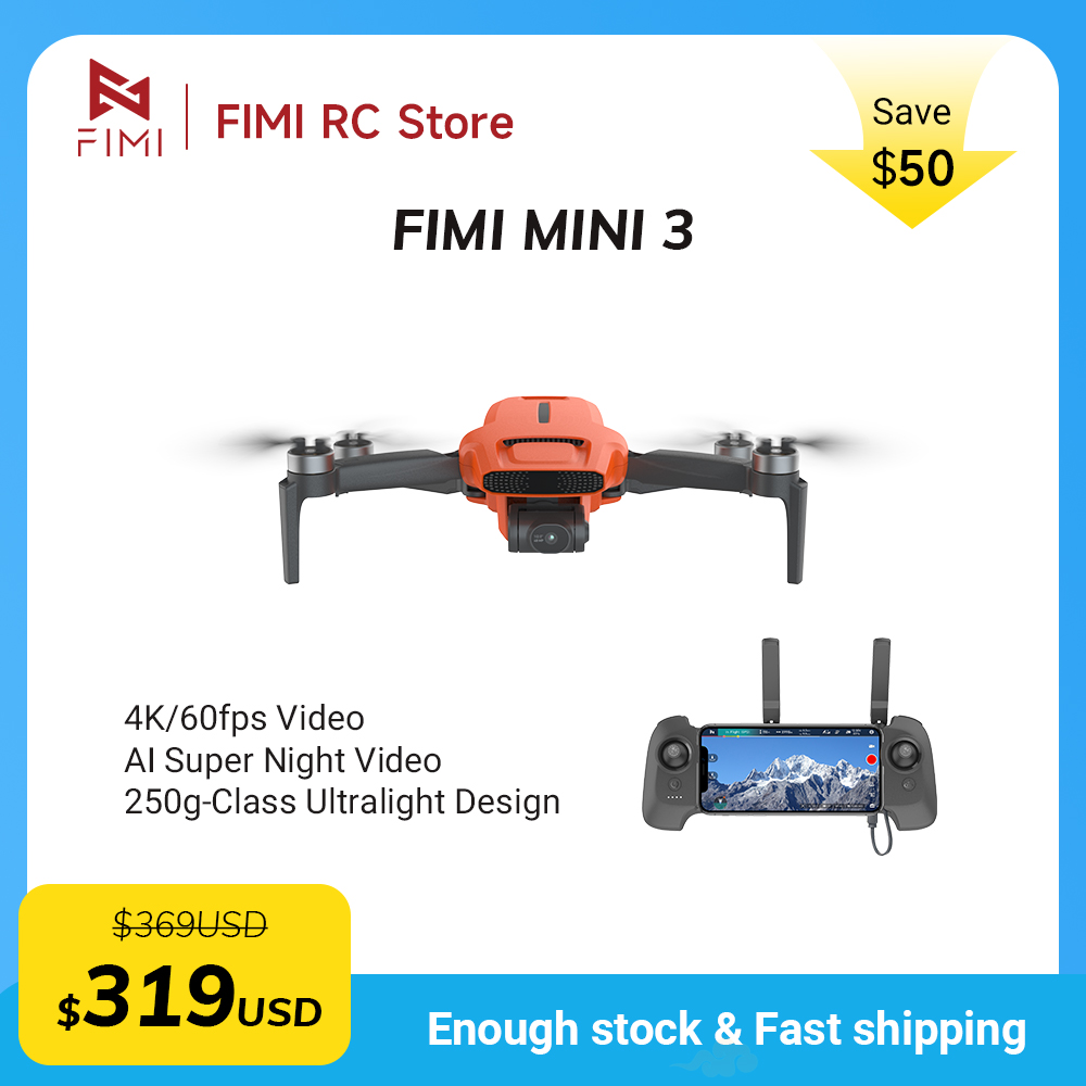 Drone Rc Dji - FIMI MINI 3 カメラドローン 4K 60fps
