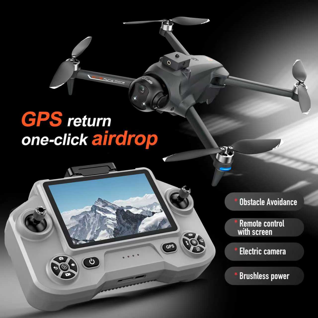 Drone E88Pro Rc 4K - YL059 FPV GPSクアッドコプタードローン 8K HDデュアルカメラ搭載 耐久性