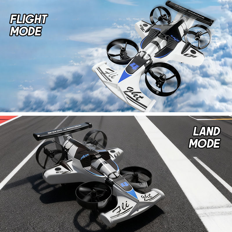 Rc Drone And Flying Car - 2in1 ミニドローン 空陸両用飛行車 2.4G デュアルモード クアッドコプター