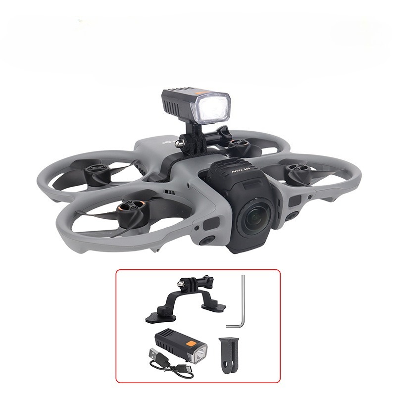 3D Printed Drone Part - 夜間飛行充電式サーチライト DJI AVATA 360 ドローン 3D