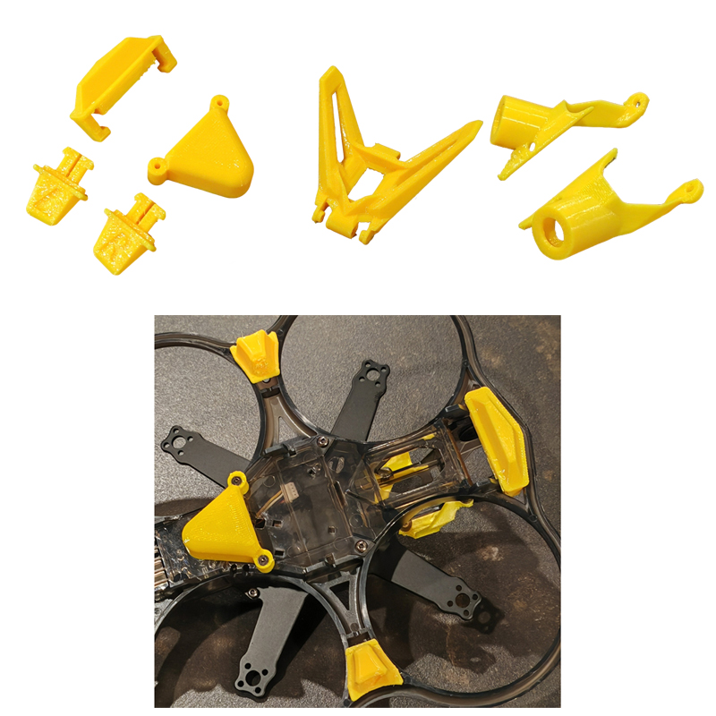 3D Printed Drone Part - SpeedyBee Bee25 FPV ドローンモデル用滑り止めフットパッド ​ シャークフィン