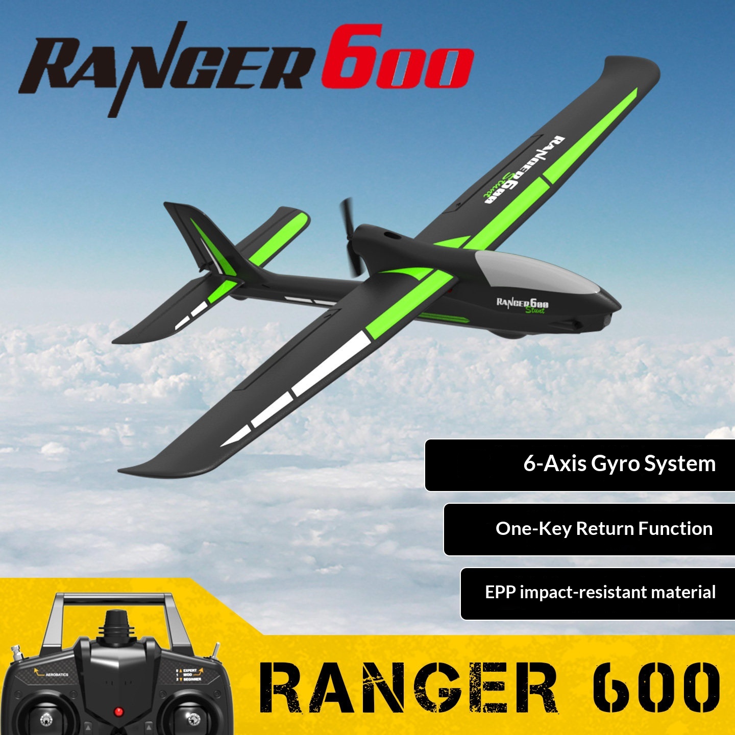 Rc Wing Glider - オランシRC飛行機固定翼サーファーグライダー4チャンネルXpilot安定システム耐衝撃性76102s初心者向けスタント用