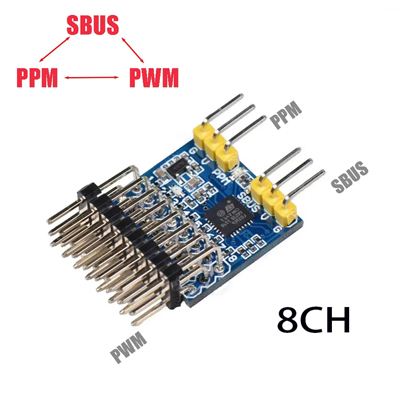 Drone Rc Signal - 8CH PWM PPM SBUS 信号変換アダプタモジュールコンバータ入力電圧 3.3-20V