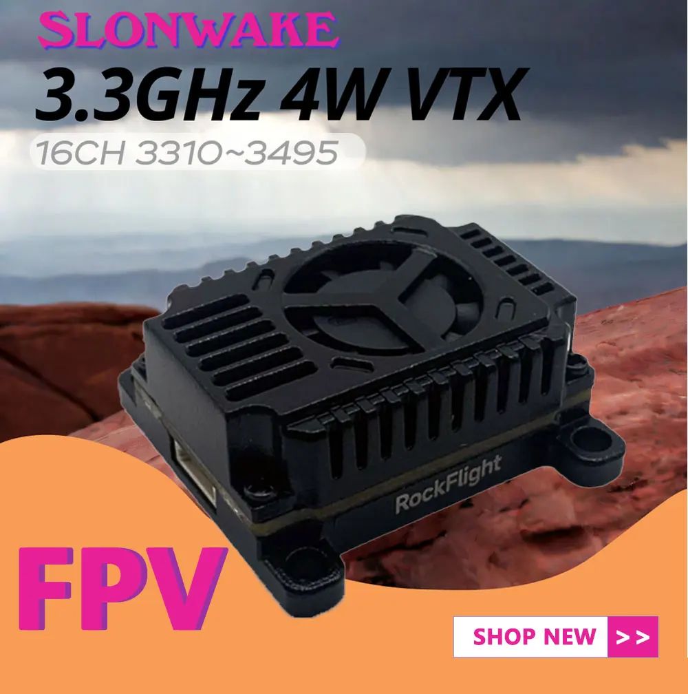 SLONWAKE FPV 3.3G 16CH 4000mW  - Drone Rc Control のレビューと価格