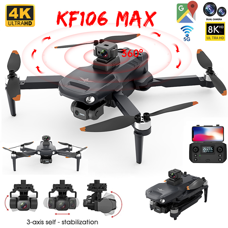2022 新 KF106 最大ドローン 8K プロフェッショ - Drone E88Pro Rc 4K のレビューと価格
