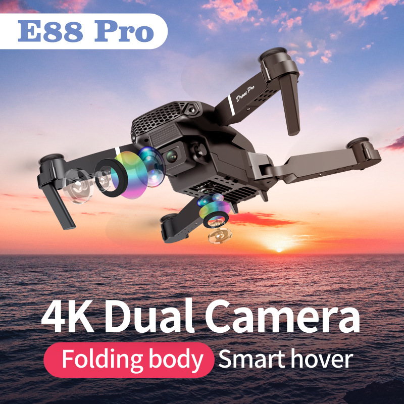 E88pro ドローンプロフェッショナル Dron オプティ - Drone E88Pro Rc 4K のレビューと価格