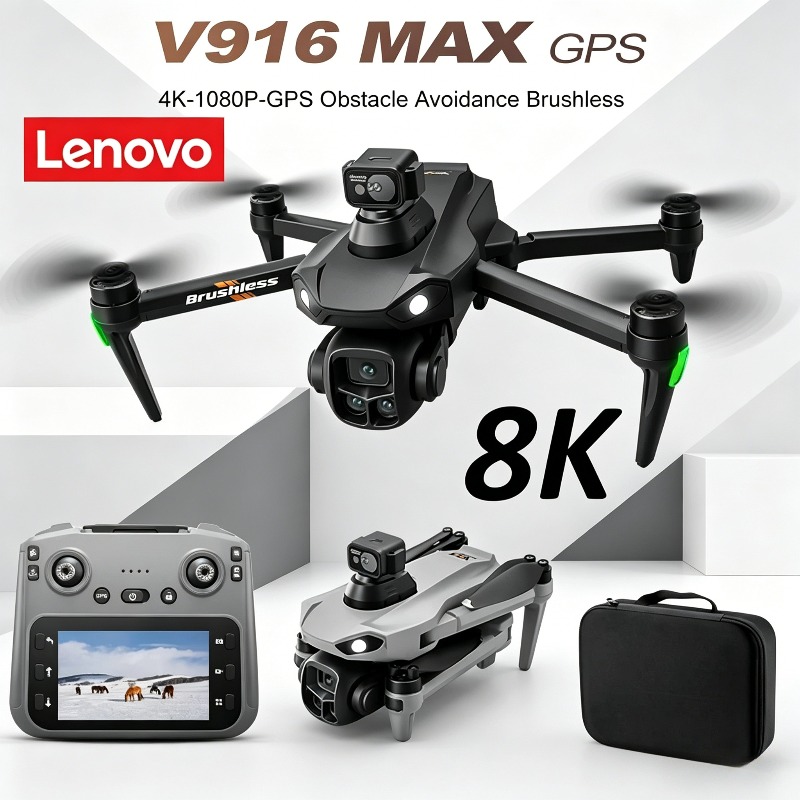Lenovo V916MAX プロフェッショナル 8K ドロ - Drone E88Pro Rc 4K のレビューと価格