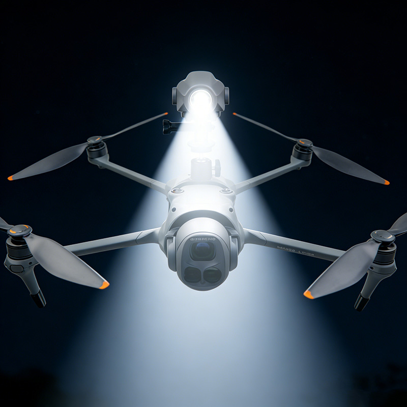 1セットフライトサーチライトフィルストロボライトSOS警告灯 - Drone Rc Dji のレビューと価格