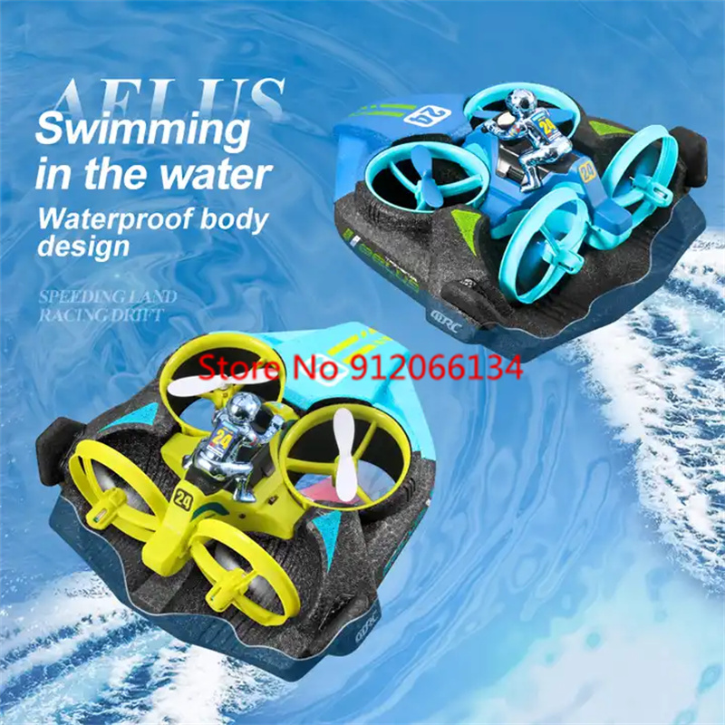 2.4G RC飛行機・車・ボート 3in1 四軸RC航空機・ - Drone Rc Game のレビューと価格