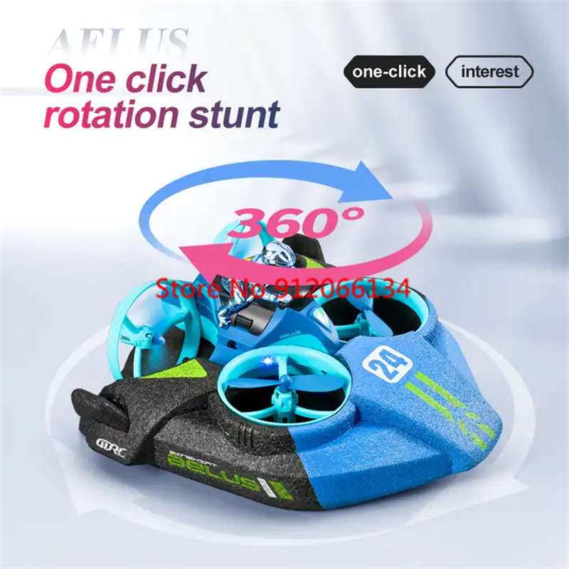 2.4G RC飛行機・車・ボート 3in1 四軸RC航空機・ - Drone Rc Game のレビューと価格