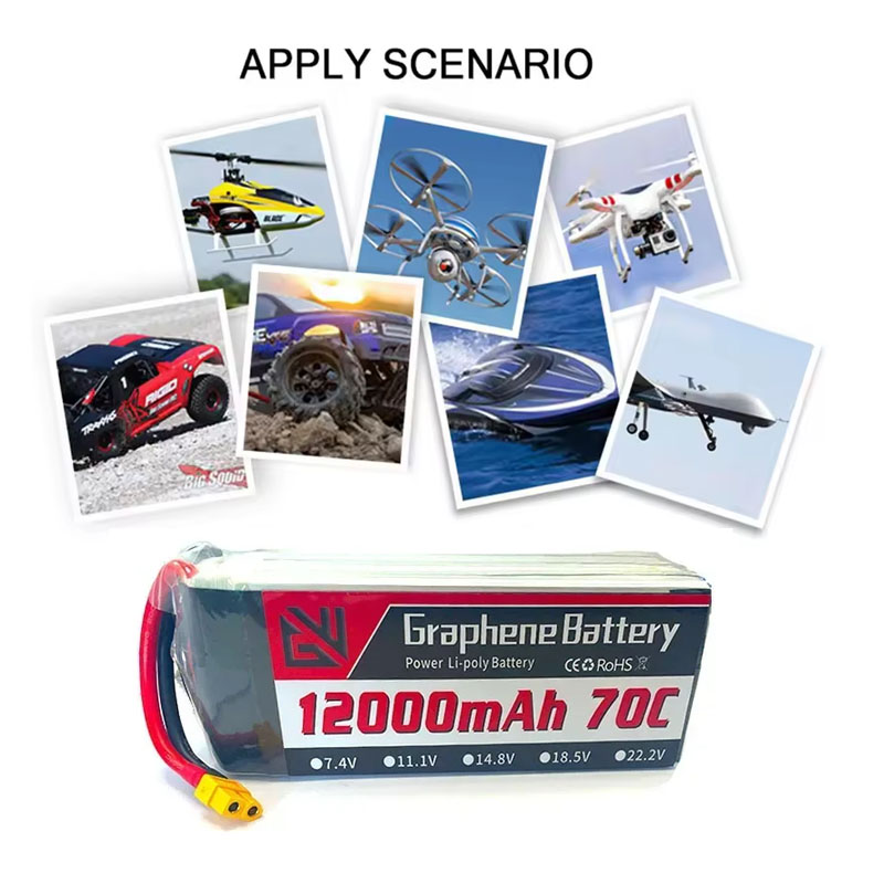 12000mAh 6S 22.2V 70C RC Lipo  - Drone Rc Game のレビューと価格