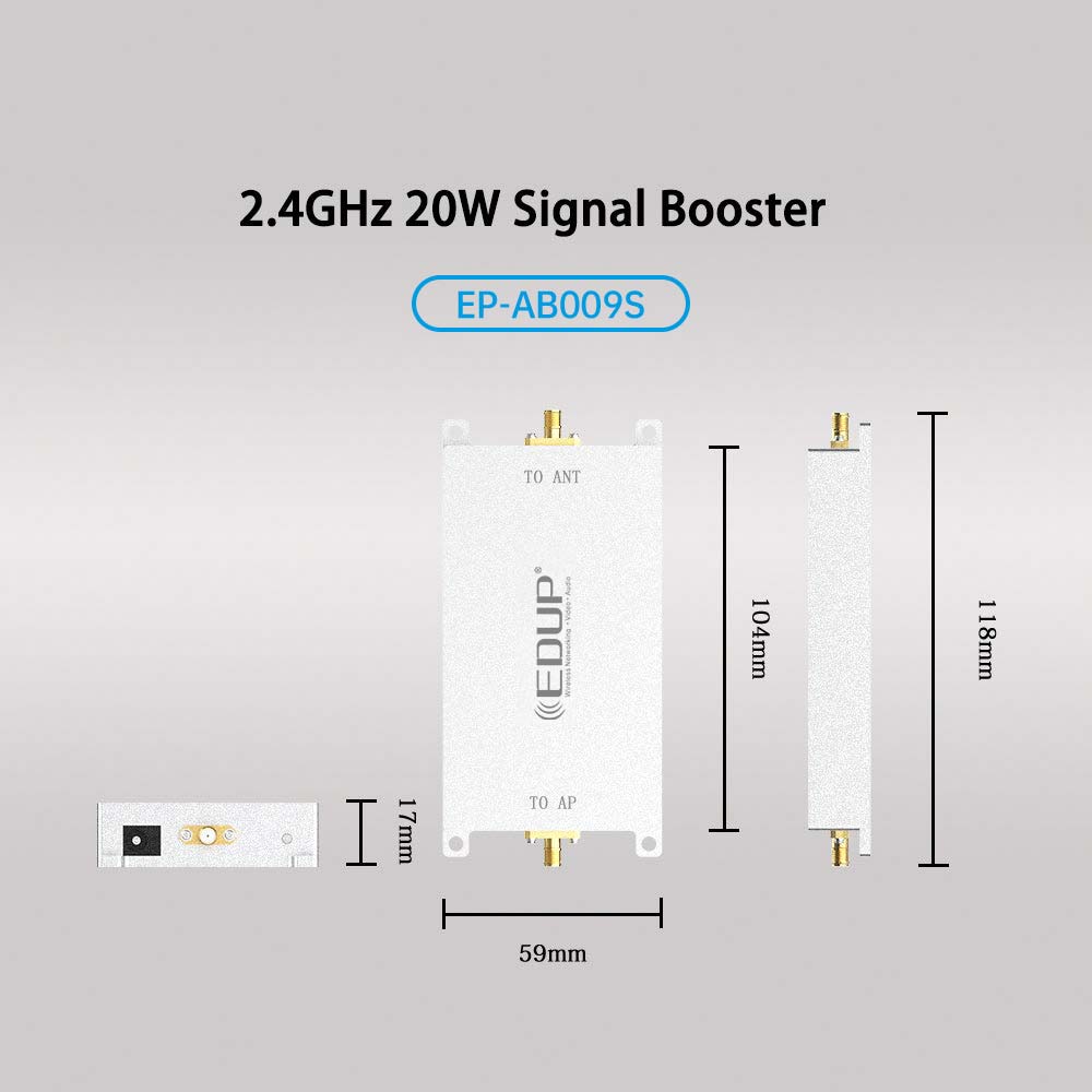 EDUP EP-AB009 2.4GHz 20W WiFi信 - Drone Rc Signal のレビューと価格