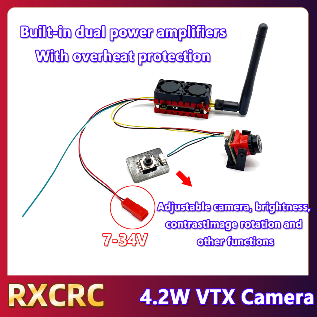 RXCRC 5.8G 48CH 4.2WハイパワーVTX送信 - Drone Rc Control のレビューと価格