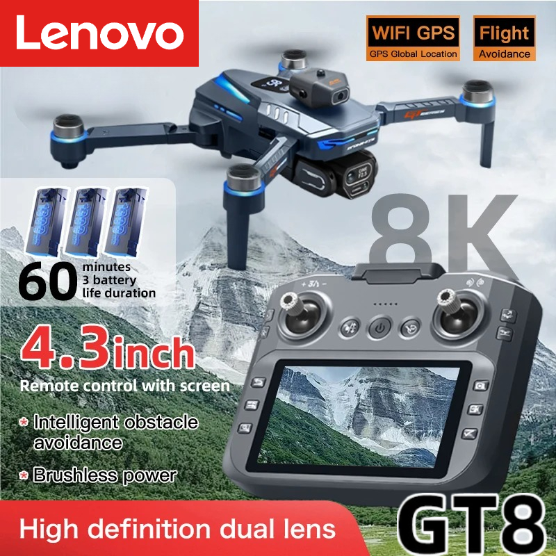 レノボ GT8 ドローン 8K プロフェッショナルデュアルカ - Drone Ae Rc のレビューと価格