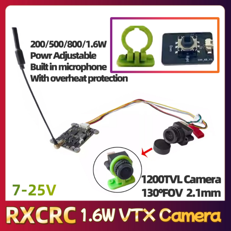 RXCRC 5.8G モジュール 48CH 1.6W VTX - Drone Rc Control のレビューと価格