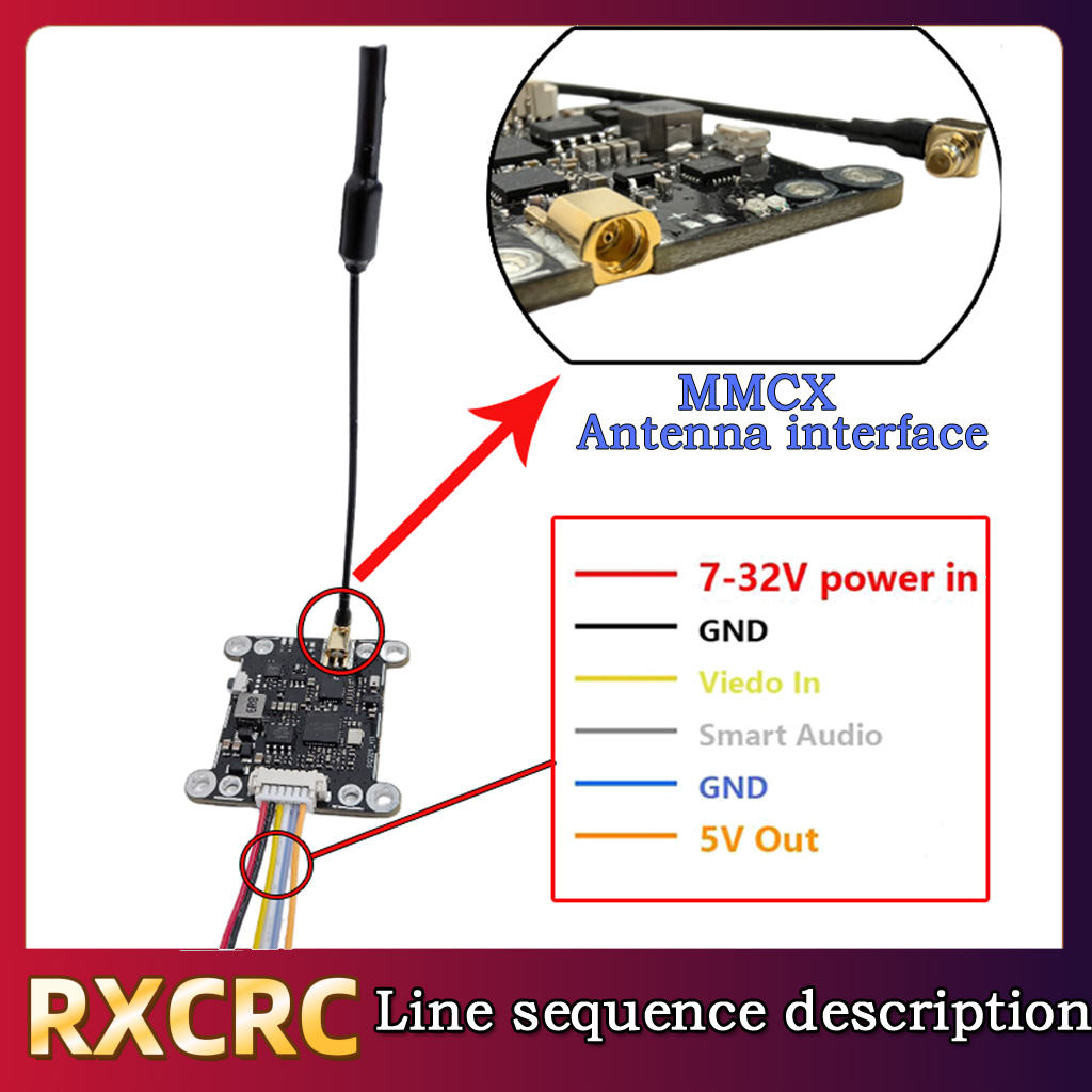 RXCRC 5.8G モジュール 48CH 1.6W VTX - Drone Rc Control のレビューと価格