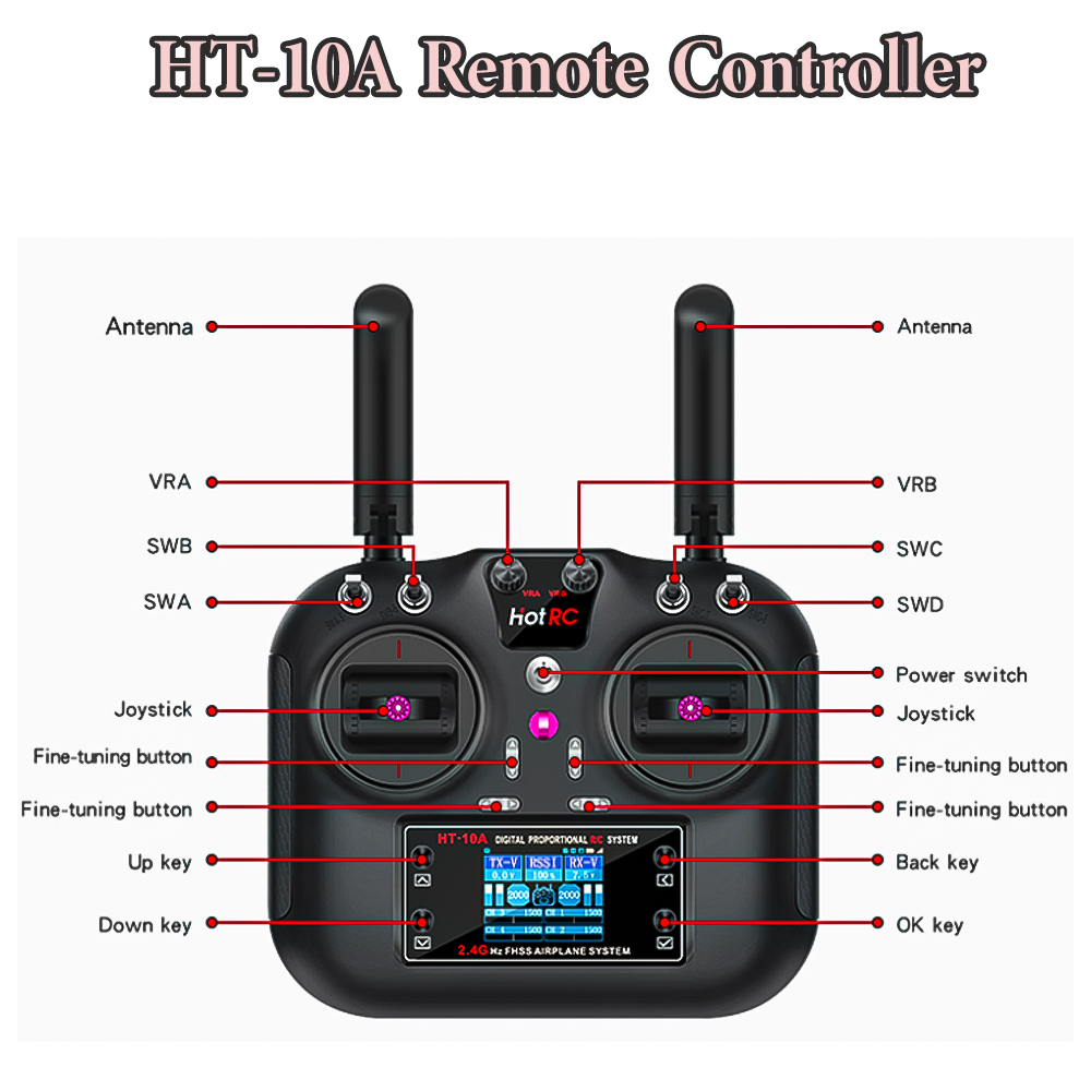 Hotrc ホット rc HT-10A HT10A 2.4G - Drone Rc Kit のレビューと価格
