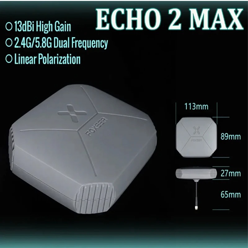 Foxeer Echo 2 MAX 13dbi 5.8g/2 - Drone Rc Frequency のレビューと価格