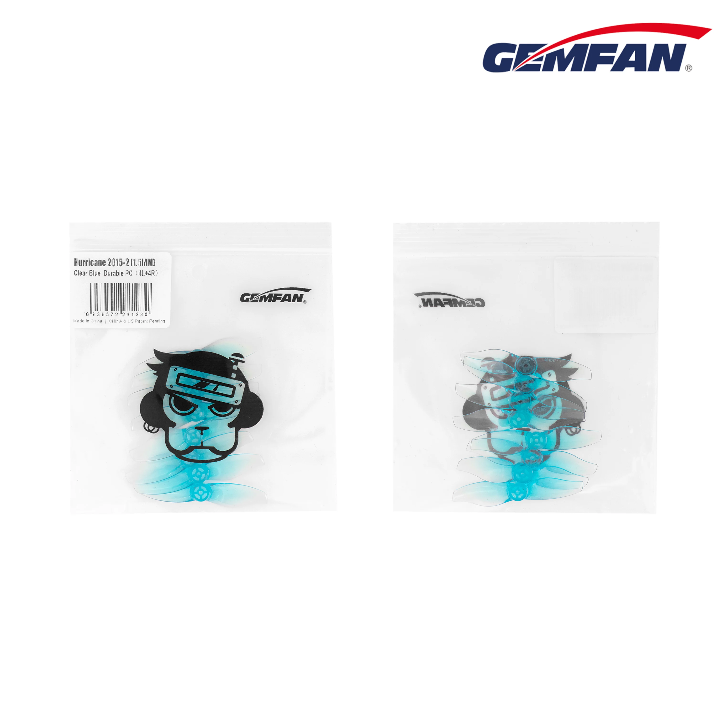 新しい 4 ペア GEMFAN 2015 ハリケーン 2X1 - Drone Rc Diy のレビューと価格
