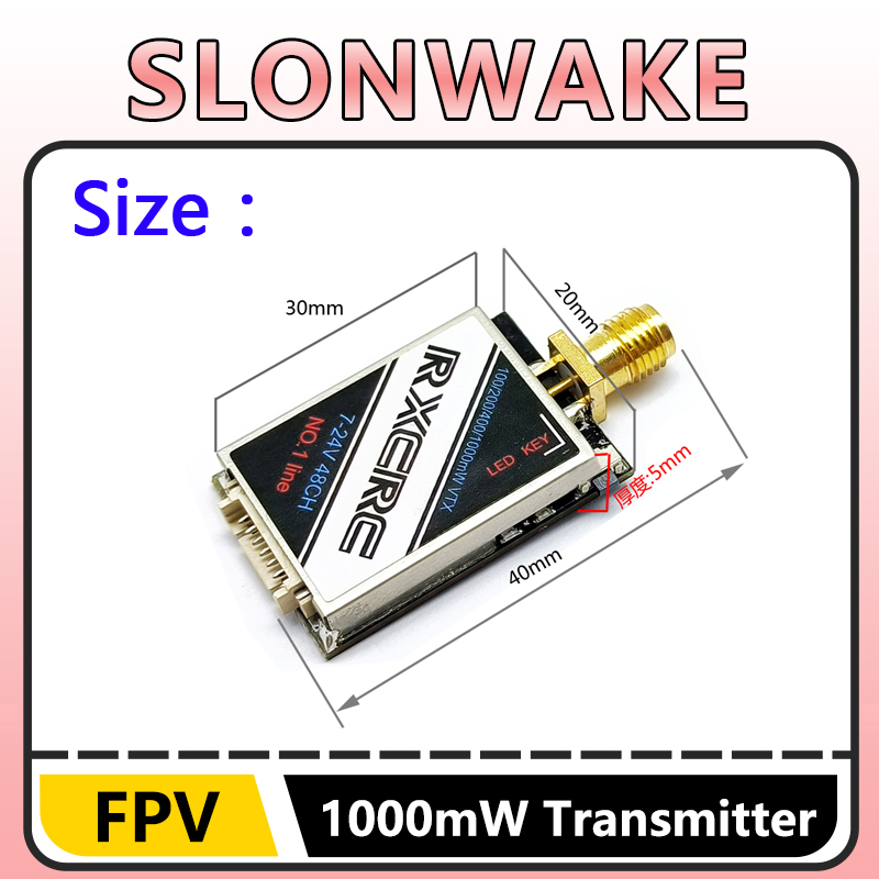 SLONWAKE 5.8G 48CH 1W VTX 100/ - Rc Transmitter Drone のレビューと価格