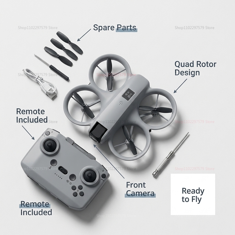 8K HDカメラ搭載ミニドローン FPV折りたたみ式クアッド - Drone Ae Rc のレビューと価格