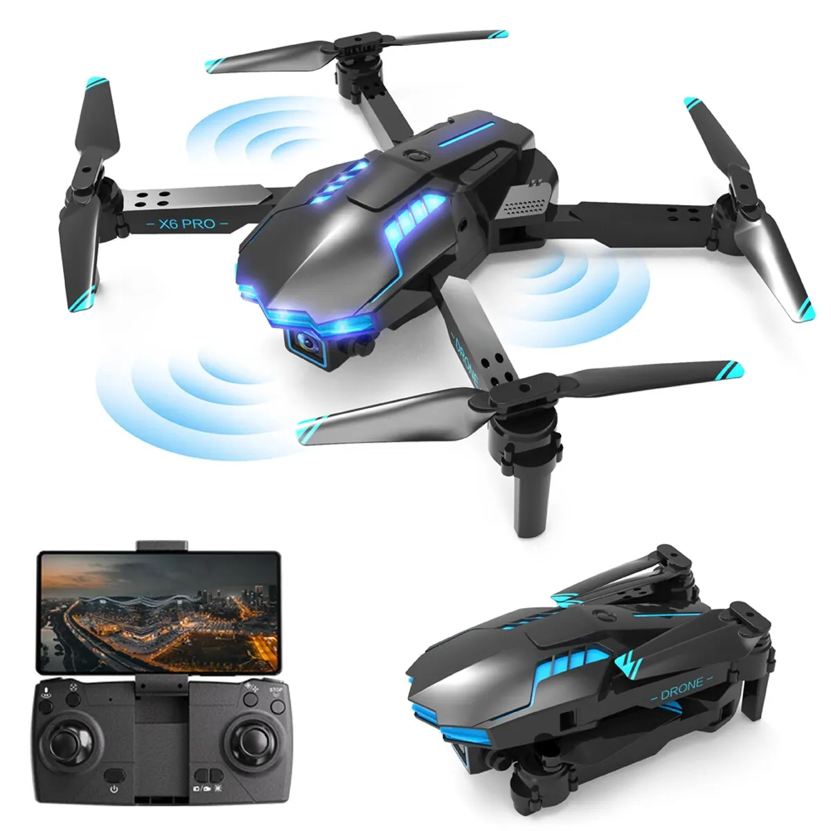 KBDFA X6 PRO ドローン カメラ付き 初心者向け  - Drone E88Pro Rc 4K のレビューと価格