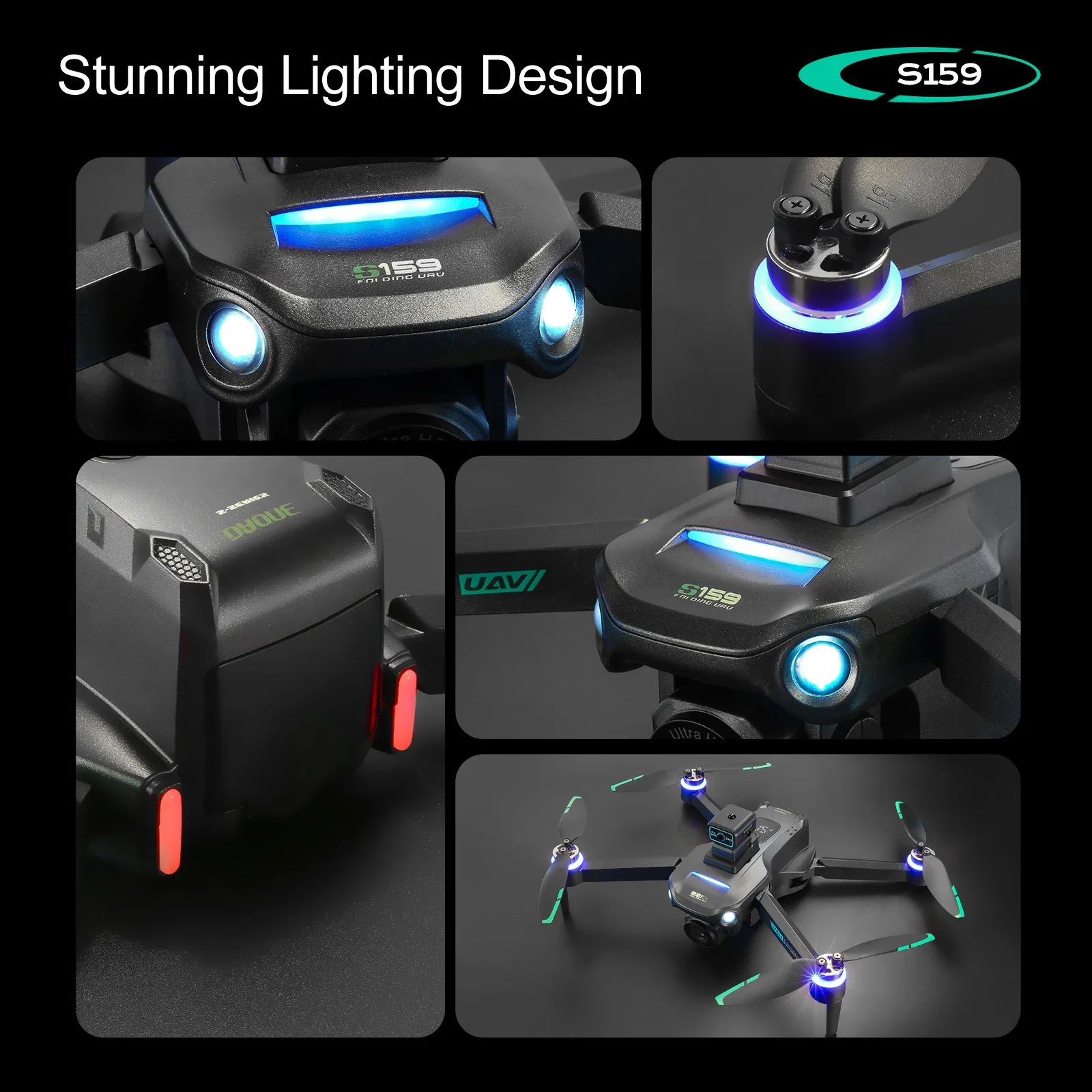 S159 GPSドローン プロフェッショナル 8Kカメラ 空 - Drone Rc Gps S159 のレビューと価格