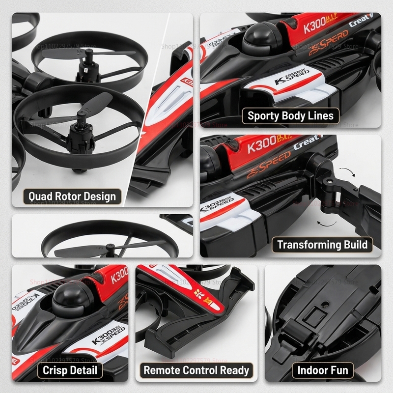 RC UAVフライングドリフトカー 2-in-1 クアッドコ - Rc Drone And Flying Car のレビューと価格