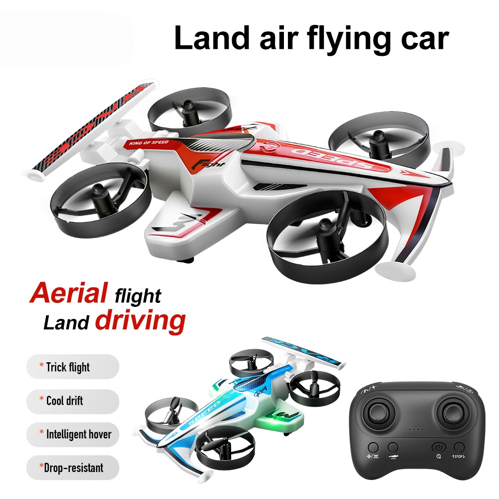 陸空両用2in1電動リモコン飛行車クアッドコプター2.4G  - Rc Drone And Flying Car のレビューと価格