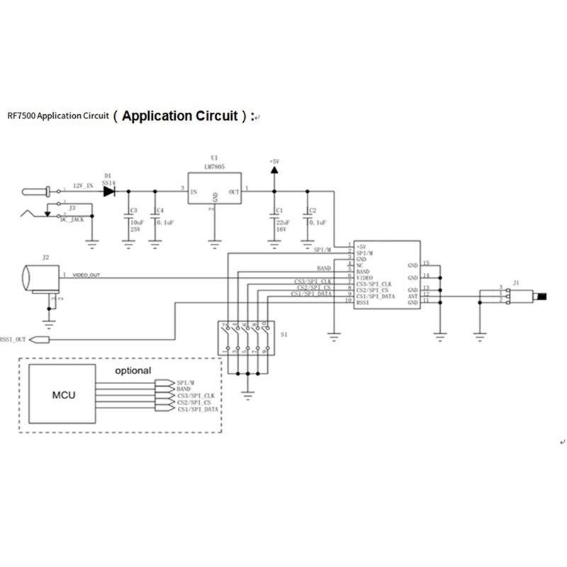 A01K-RF7500 6G-7.5G VRX レシーバーモ - Drone Rc Signal のレビューと価格