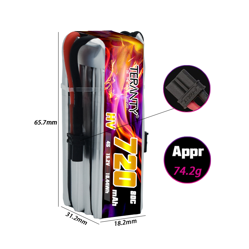 TERANTY 720mAh 4S 15.2V HV リポバ - Drone Rc Kit のレビューと価格