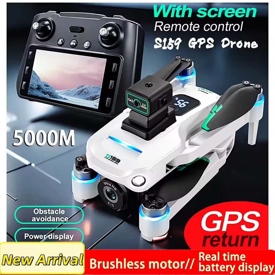 新型S159 GPS 5G WiFi FPV 5.9インチL - Drone Rc Gps S159 のレビューと価格