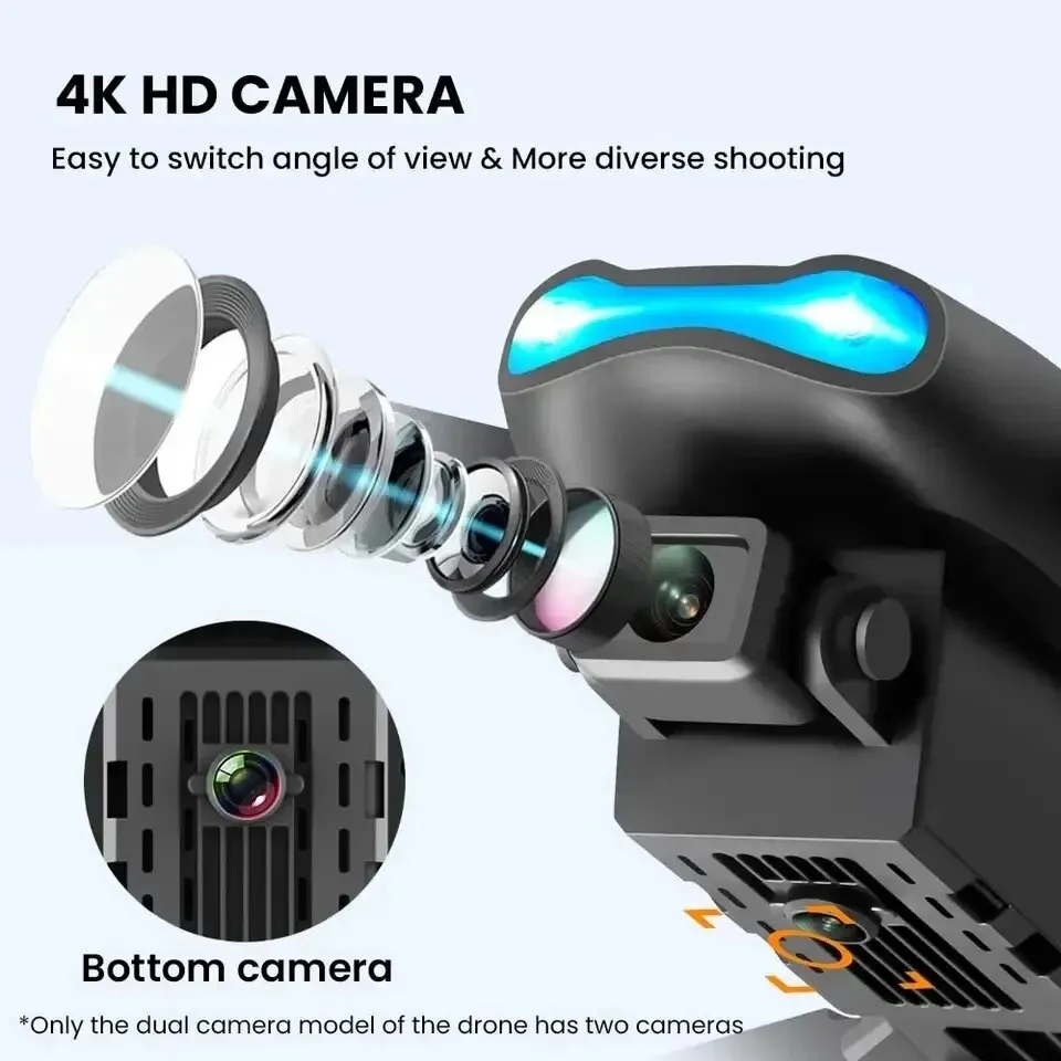 プロフェッショナルミニドローン E99 HD 4k カメラ折 - Drone E88Pro Rc 4K のレビューと価格