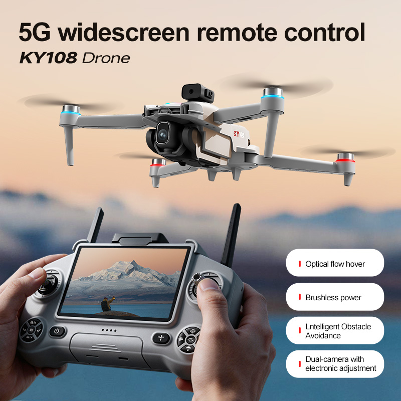 2026年新型KY108ドローン、8Kカメラ搭載、4.3イン - Drone Rc Signal のレビューと価格