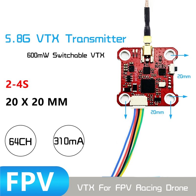 B27B MINI008 VTX 64CH 5.8G アナロ - Drone Rc Signal のレビューと価格