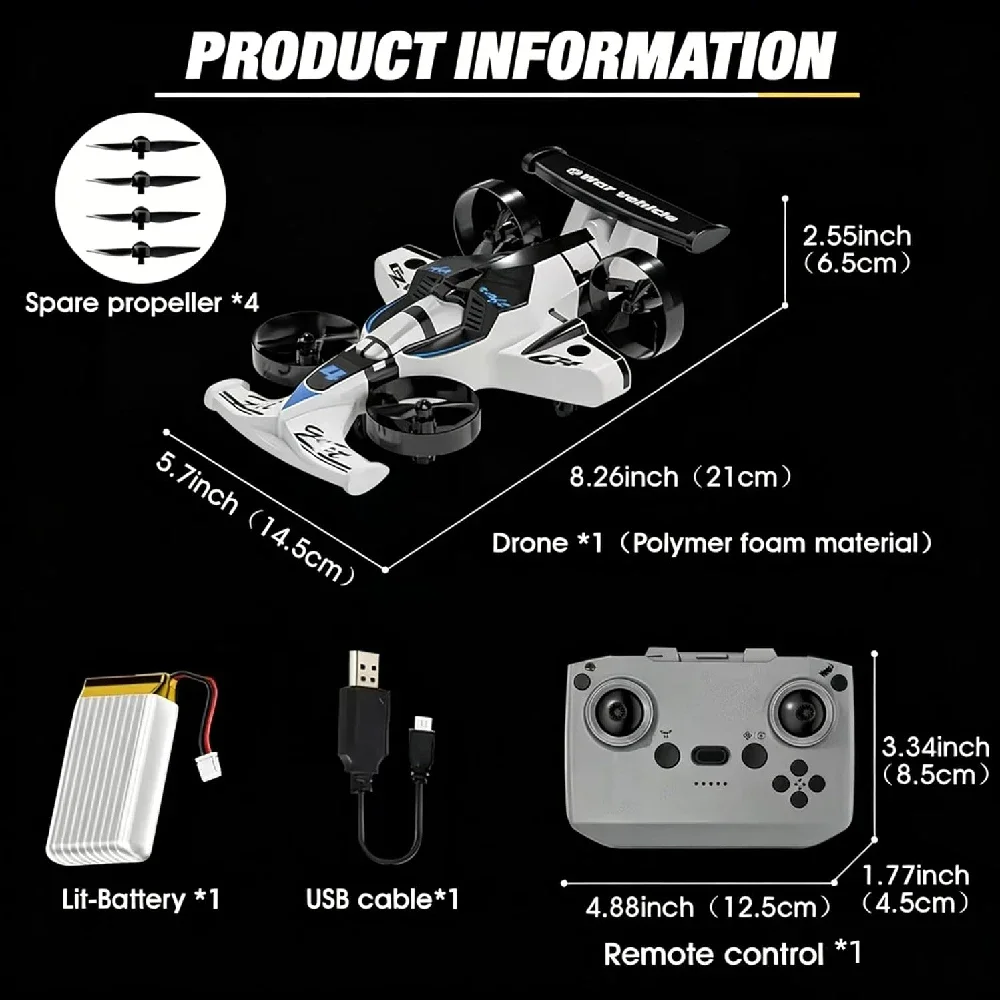 2in1 RCフライングドローンカー デュアルモード 陸空両 - Rc Drone And Flying Car のレビューと価格